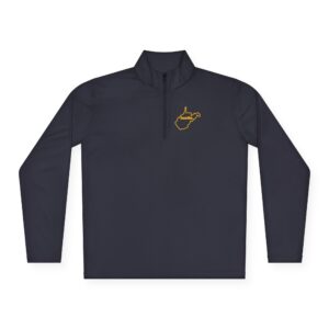 West Virginia hustle. Quarter-Zip - True Navy, L